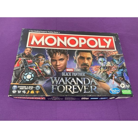 Monopoly Game Marvel Studios Black Panther Wakanda Forever Parker Brothers - Picture 1 of 12